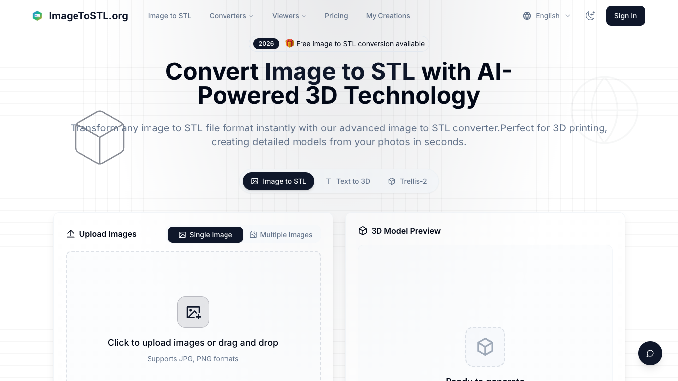 Image to STL screenshot